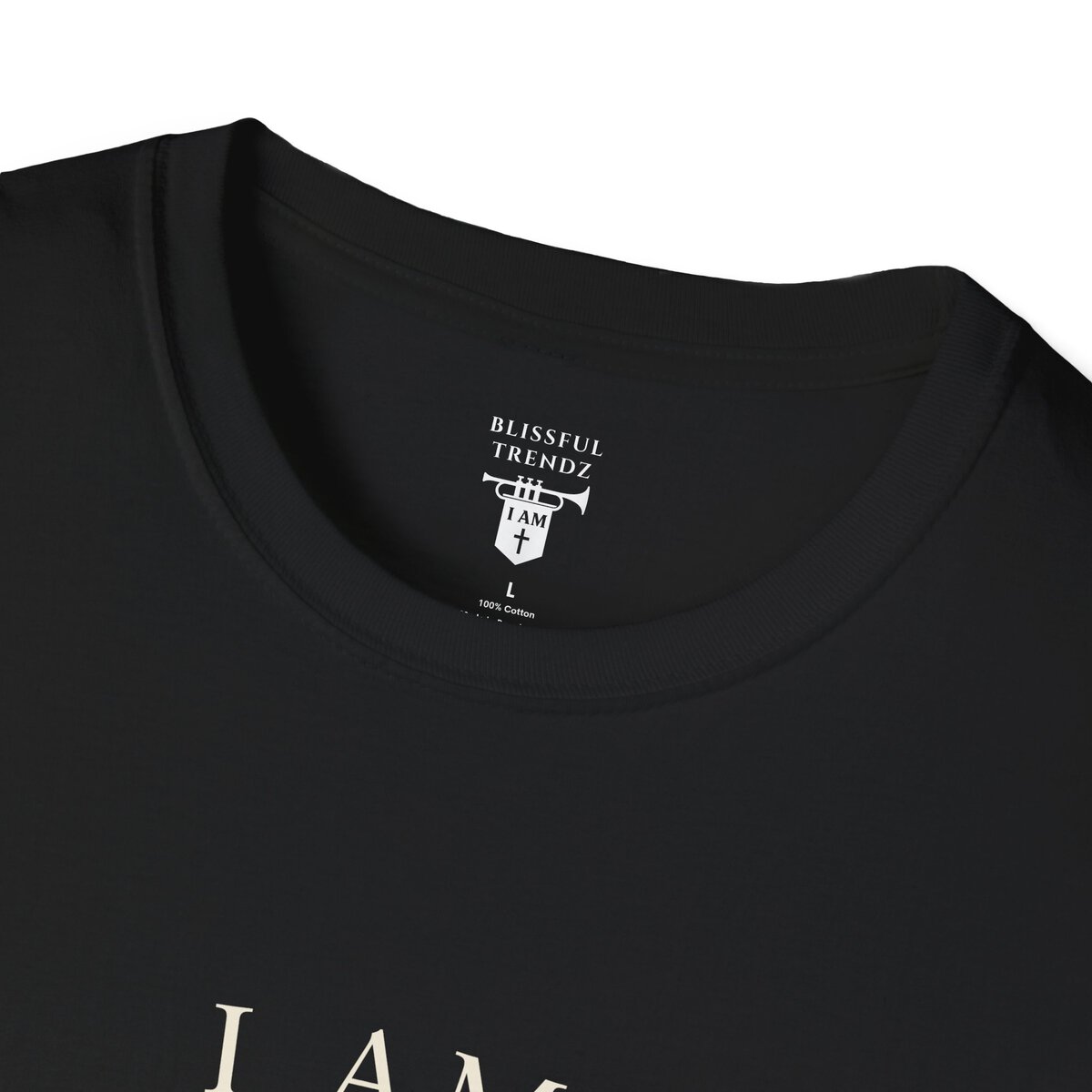 I AM Walking In Resurrection Power - Cross with Footprints - Unisex Softstyle T-Shirt - Image 8