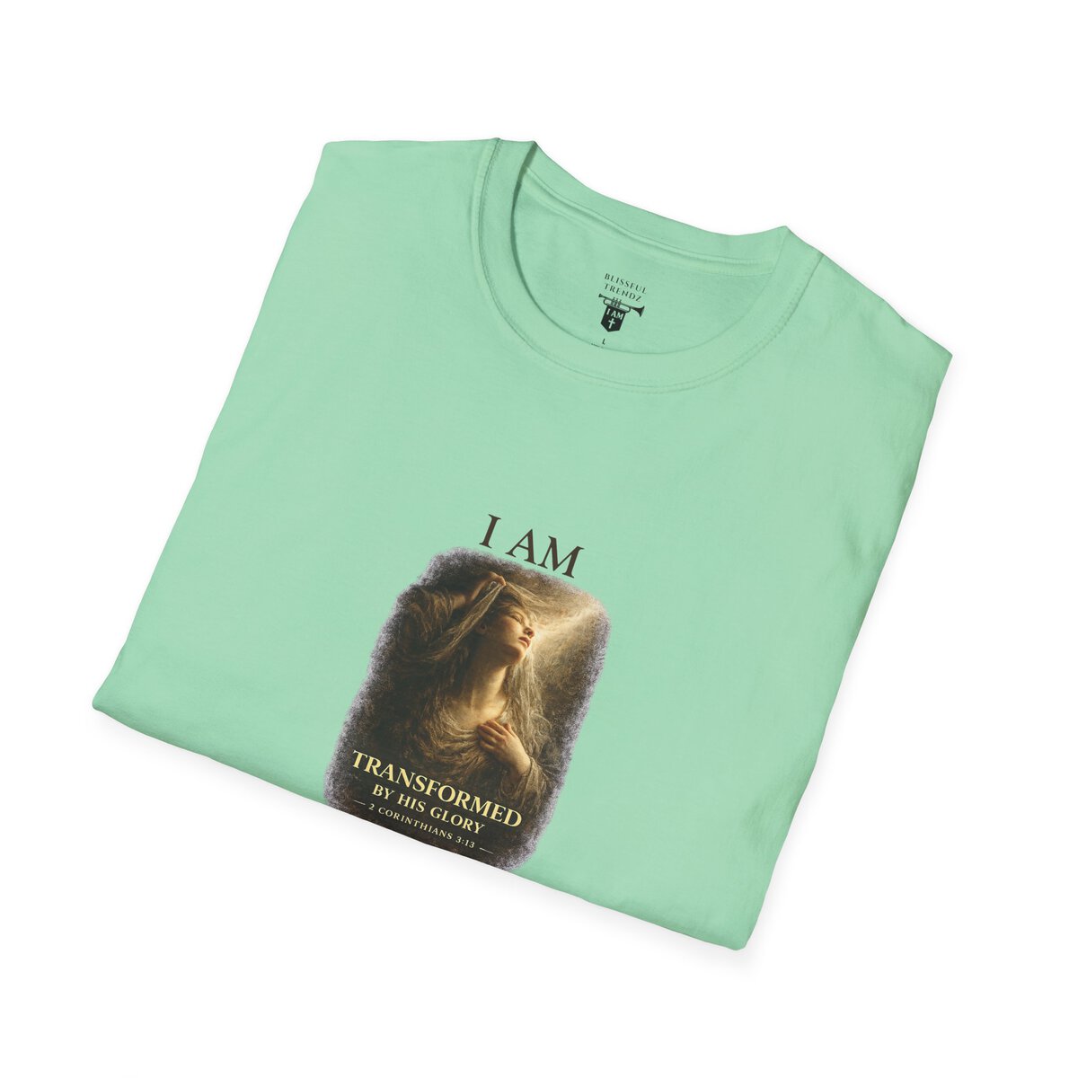 I AM Transformed By His Glory - 2 CORINTHIANS 3:18 - Veil Lifted - Unisex Softstyle T-Shirt - Image 21