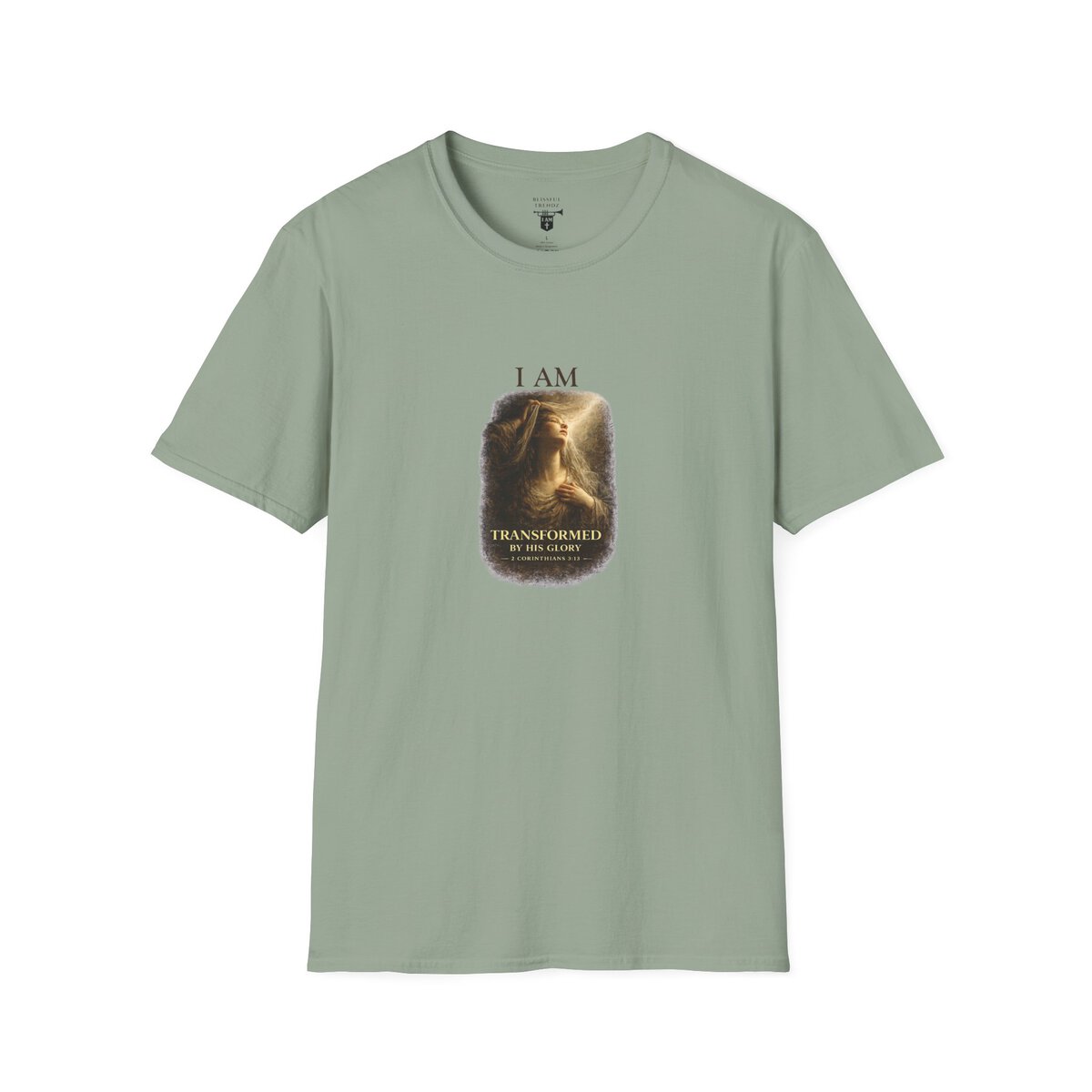 I AM Transformed By His Glory - 2 CORINTHIANS 3:18 - Veil Lifted - Unisex Softstyle T-Shirt - Image 16