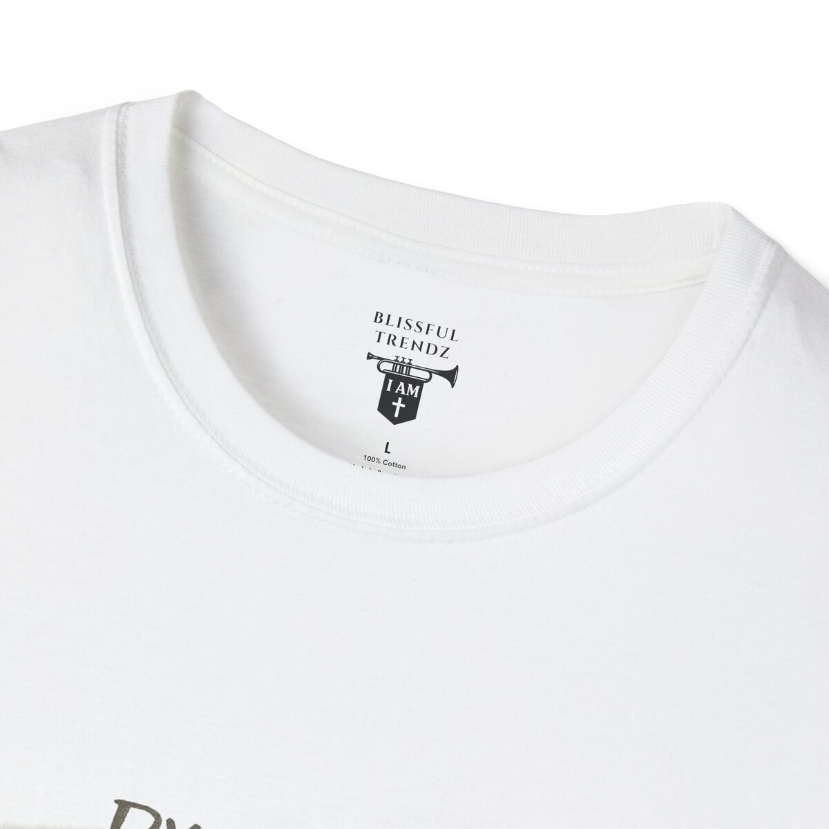 DYING DAILY - LIVING FULLY - TAKE UP YOUR CROSS DAILY - LUKE 9:23 - TYPOGRAPHY - Unisex Softstyle T-Shirt - Image 5
