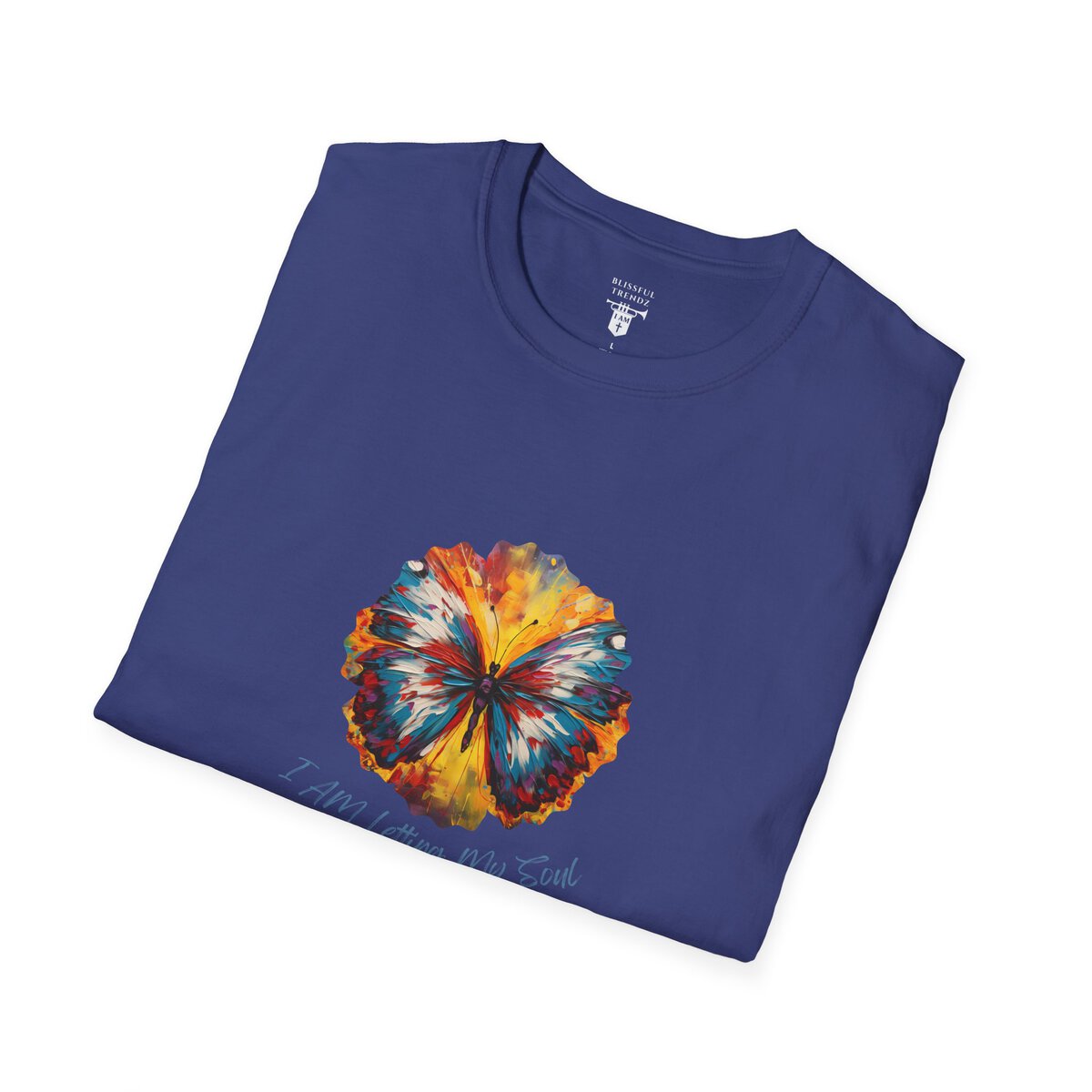 I AM Letting My Soul Take Flight - Butterfly - Unisex Softstyle T-Shirt - Image 30