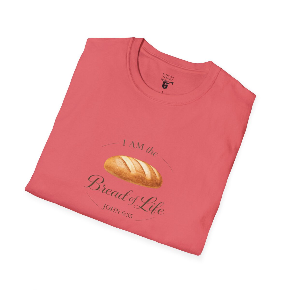 I AM the Bread of Life - JOHN 6:35 - Unisex Softstyle T-Shirt - Image 9