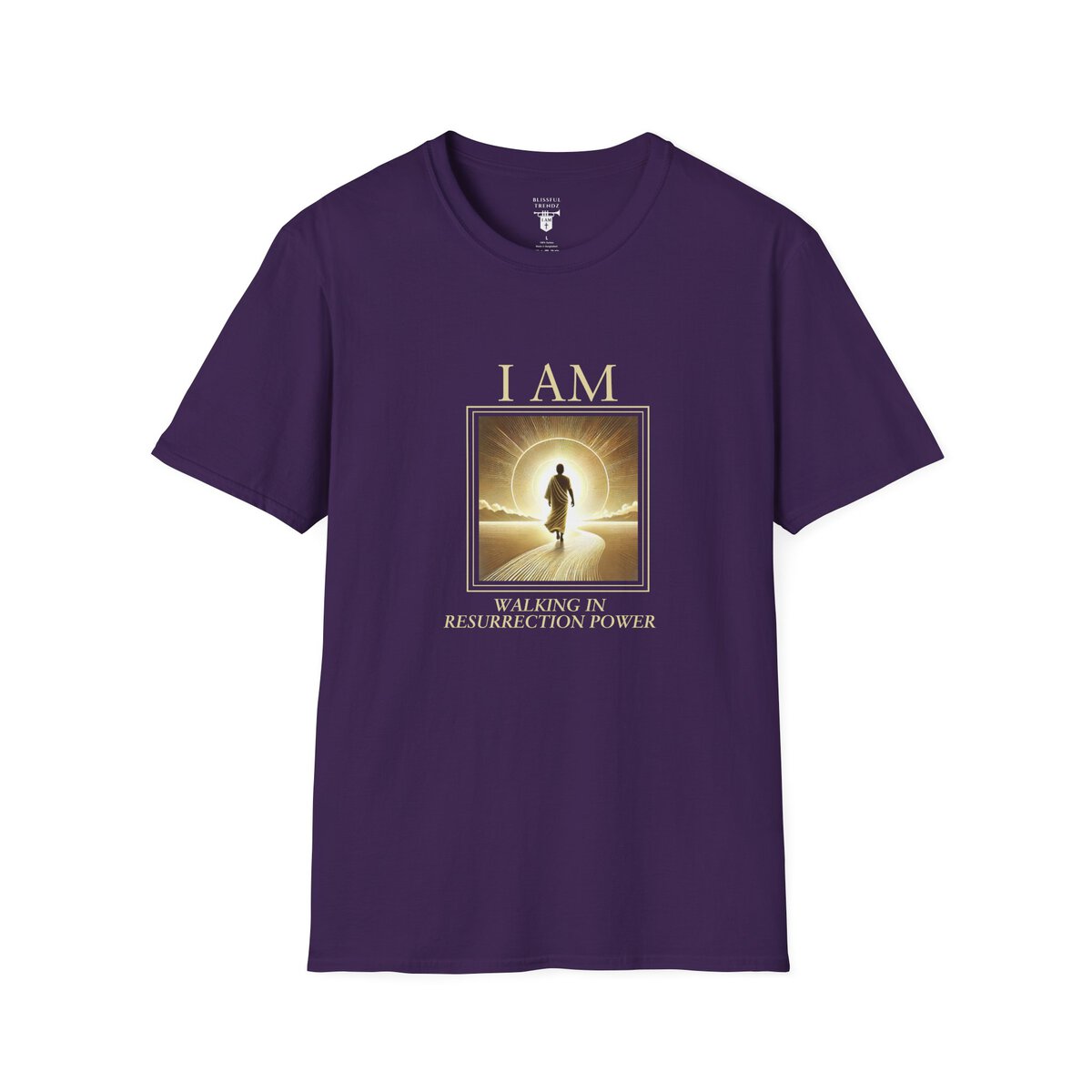 I AM Walking In Resurrection Power - Golden Path - Unisex Softstyle T-Shirt - Image 16