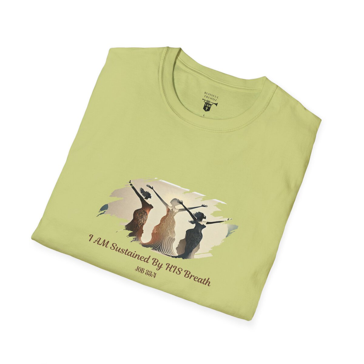 I AM Sustained By HIS Breath - JOB 33:4 - Unisex Softstyle T-Shirt - Image 21