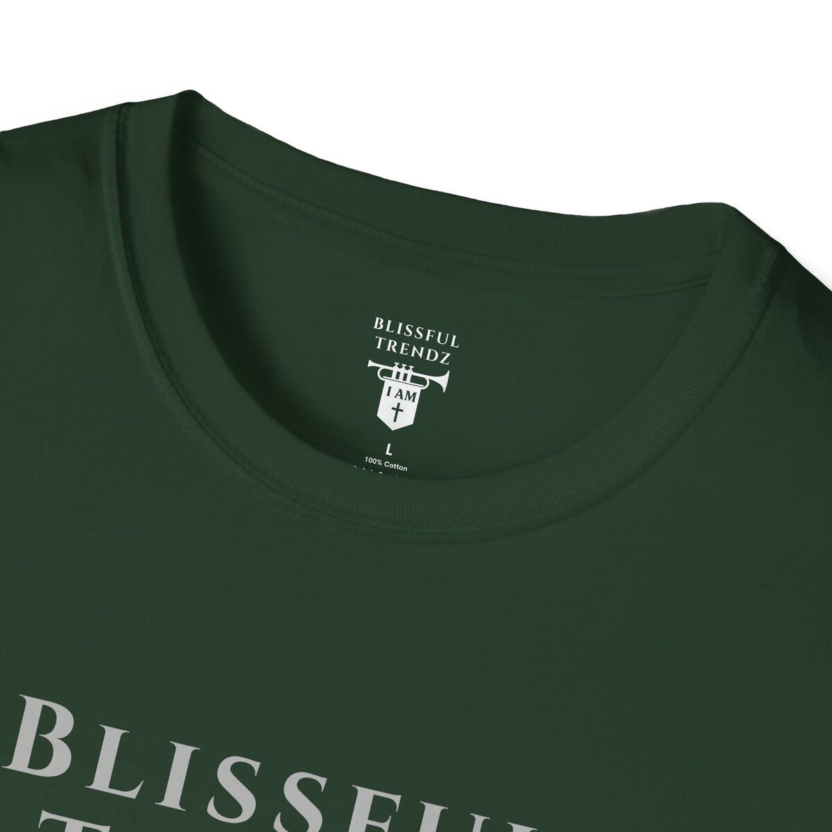 Blissful Trendz - I AM - Banners For The Battle - Raised For The Nations - GRY - Unisex Softstyle T-Shirt - Image 11