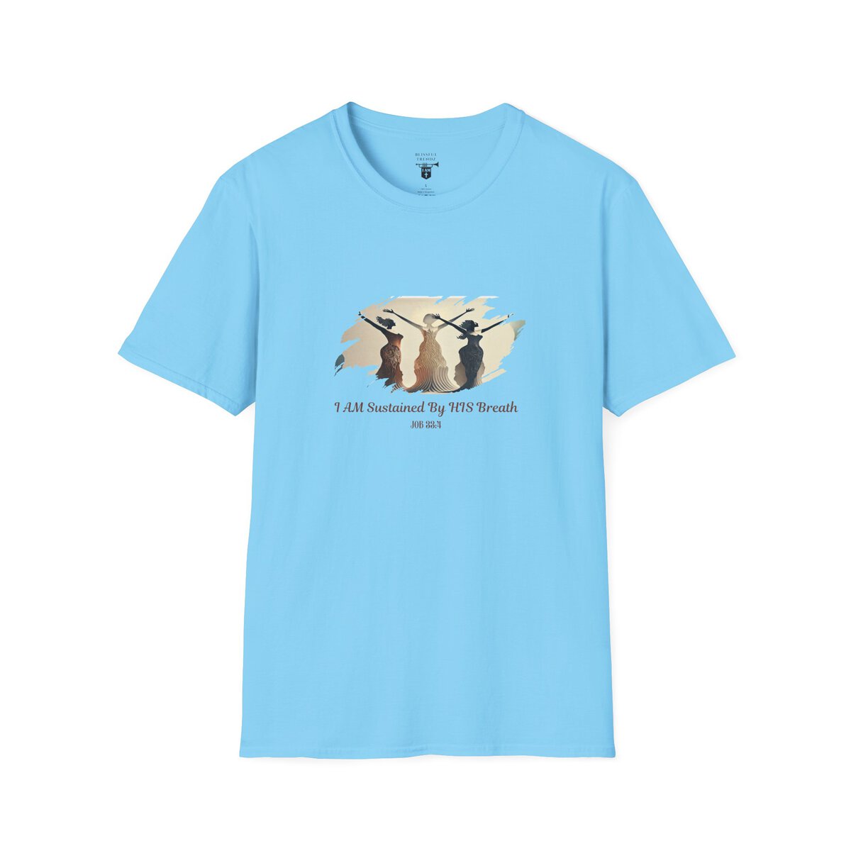 I AM Sustained By HIS Breath - JOB 33:4 - Unisex Softstyle T-Shirt - Image 31