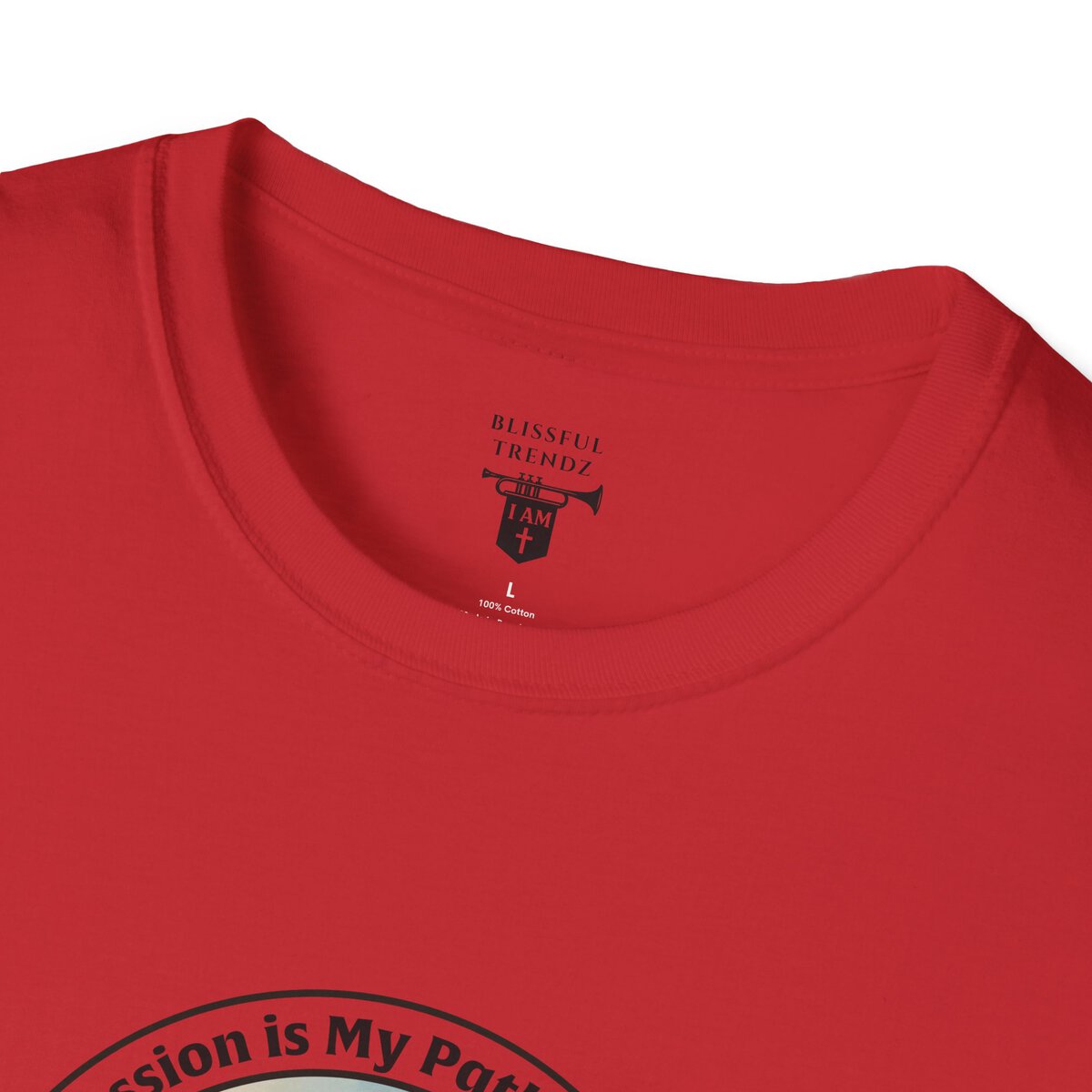 My Passion is My Path to My Soul - Compass - Circle - Unisex Softstyle T-Shirt Compass - Image 44