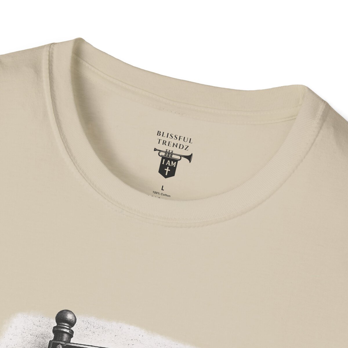 THE WAY - I AM WALKING WITH THEE DAILY - GALATIANS 5:25 - BLCK-WHT - Unisex Softstyle T-Shirt - Image 11