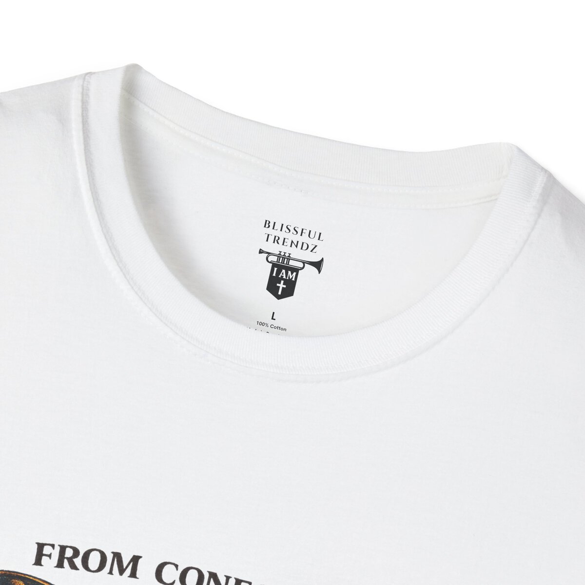 FROM CONFORMITY TO CHRIST - ROMANS 12:2 - BUTTERFLY - Unisex Softstyle T-Shirt - Image 5