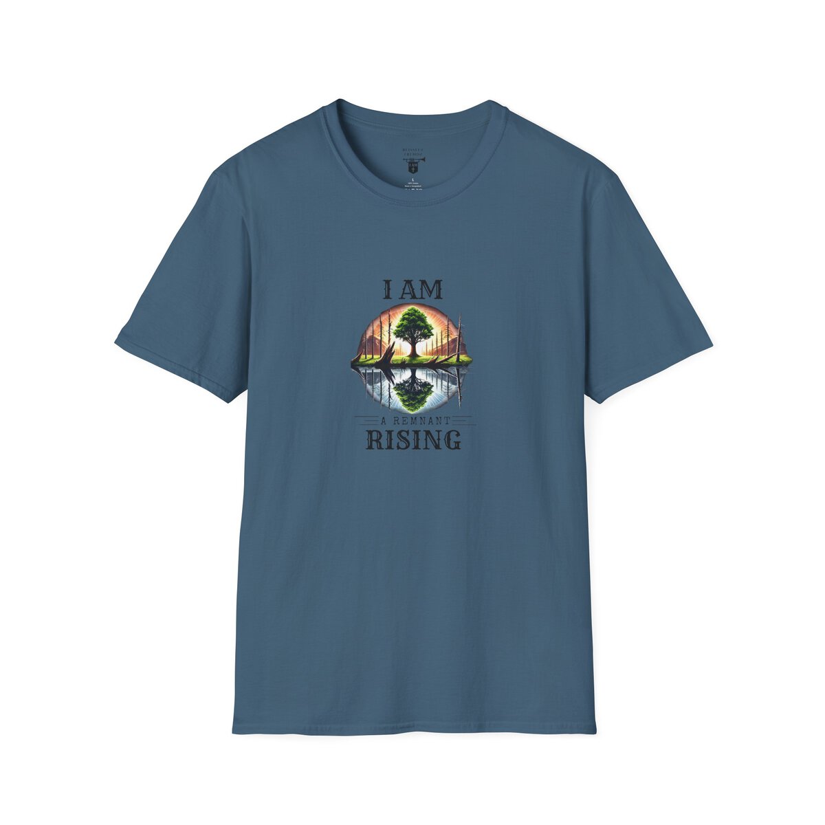 I AM A Remnant Rising - Tree - Unisex Softstyle T-Shirt - Image 37