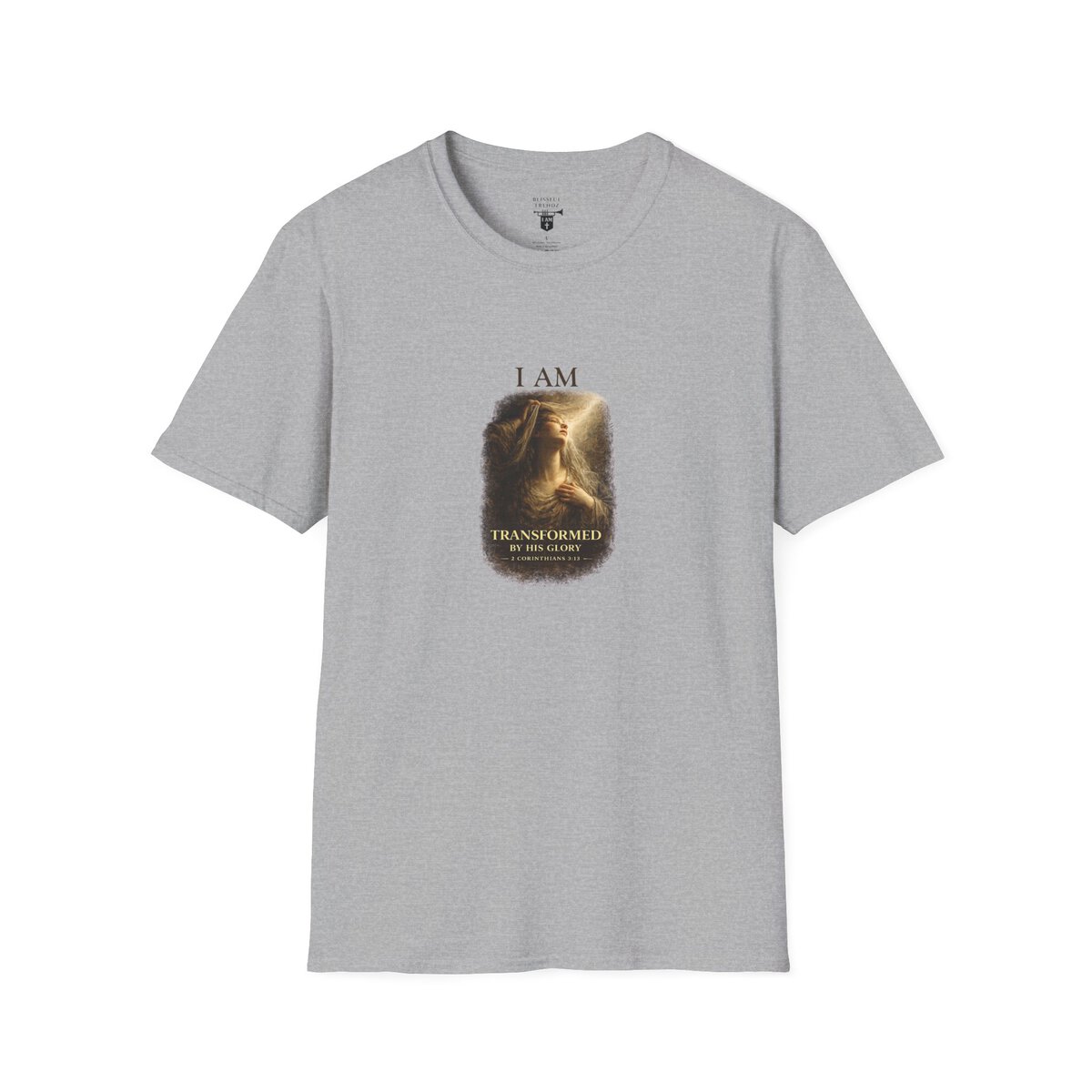 I AM Transformed By His Glory - 2 CORINTHIANS 3:18 - Veil Lifted - Unisex Softstyle T-Shirt - Image 10