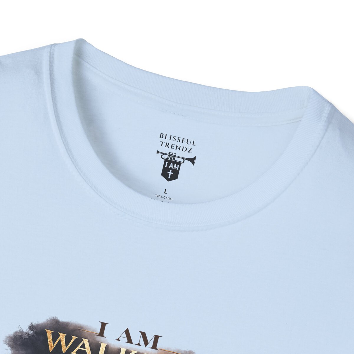 I AM WALKING WITH THEE DAILY - PSALM 119:105 - SCRIPTURE - Unisex Softstyle T-Shirt - Image 47