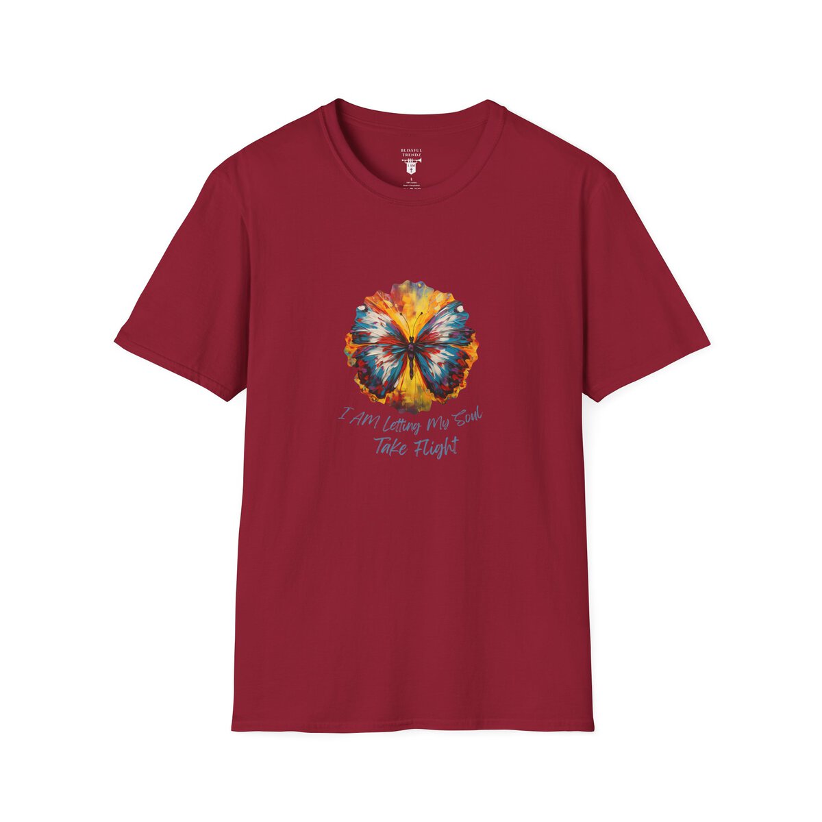 I AM Letting My Soul Take Flight - Butterfly - Unisex Softstyle T-Shirt - Image 37