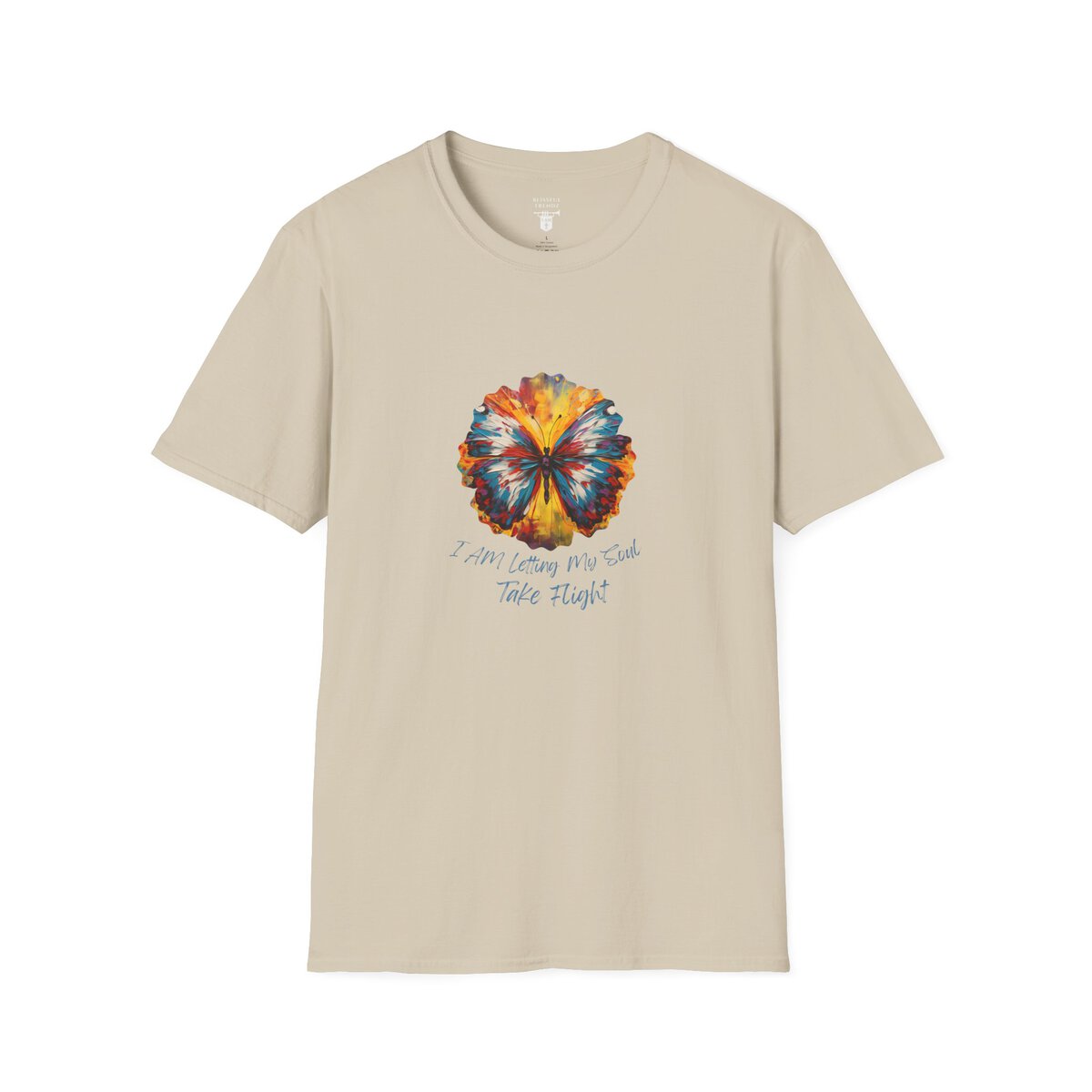 I AM Letting My Soul Take Flight - Butterfly - Unisex Softstyle T-Shirt - Image 10