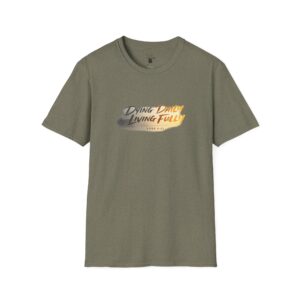 DYING DAILY - LIVING FULLY - LUKE 9:23 - CHRCL/GLD - Unisex Softstyle T-Shirt