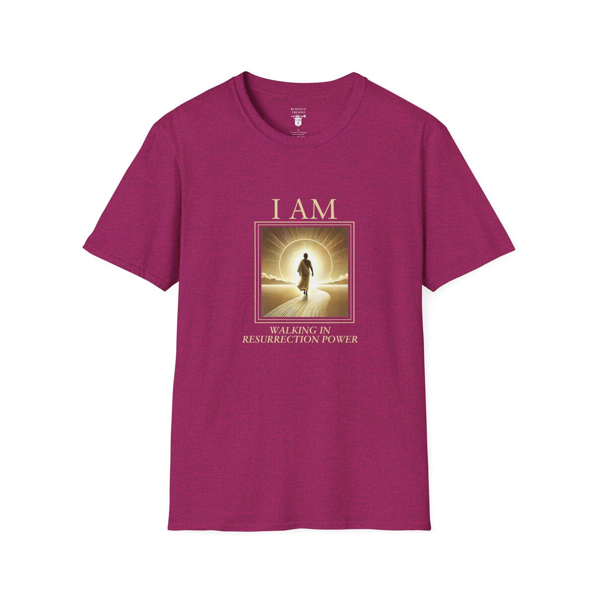 I AM Walking In Resurrection Power - Golden Path - Unisex Softstyle T-Shirt - Image 31