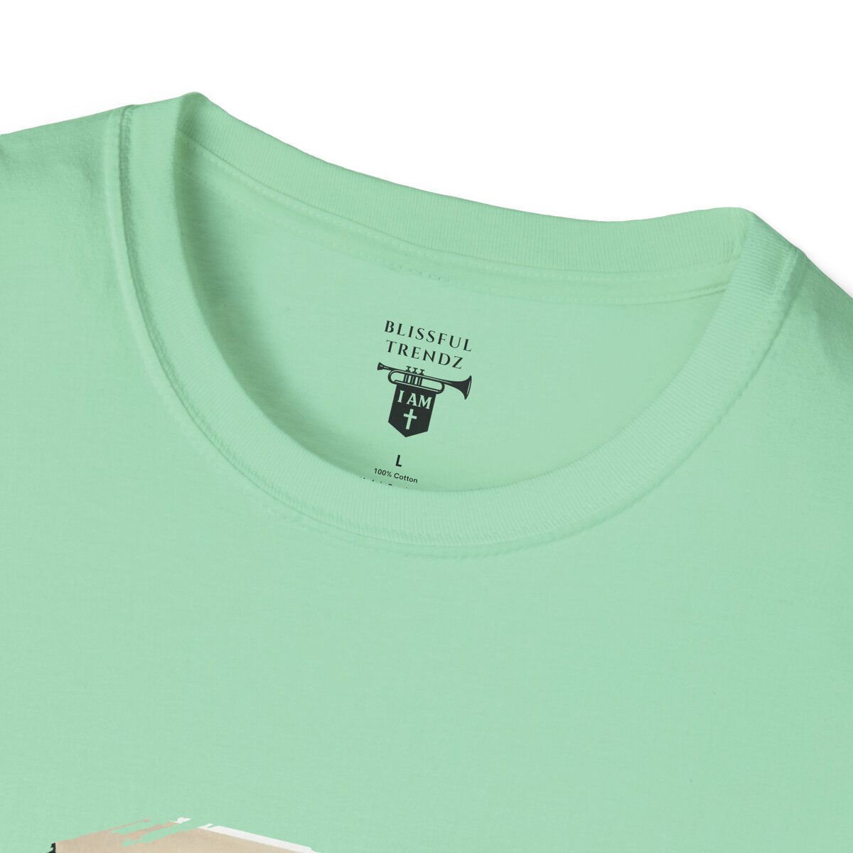 I AM Sustained By HIS Breath - JOB 33:4 - Unisex Softstyle T-Shirt - Image 2