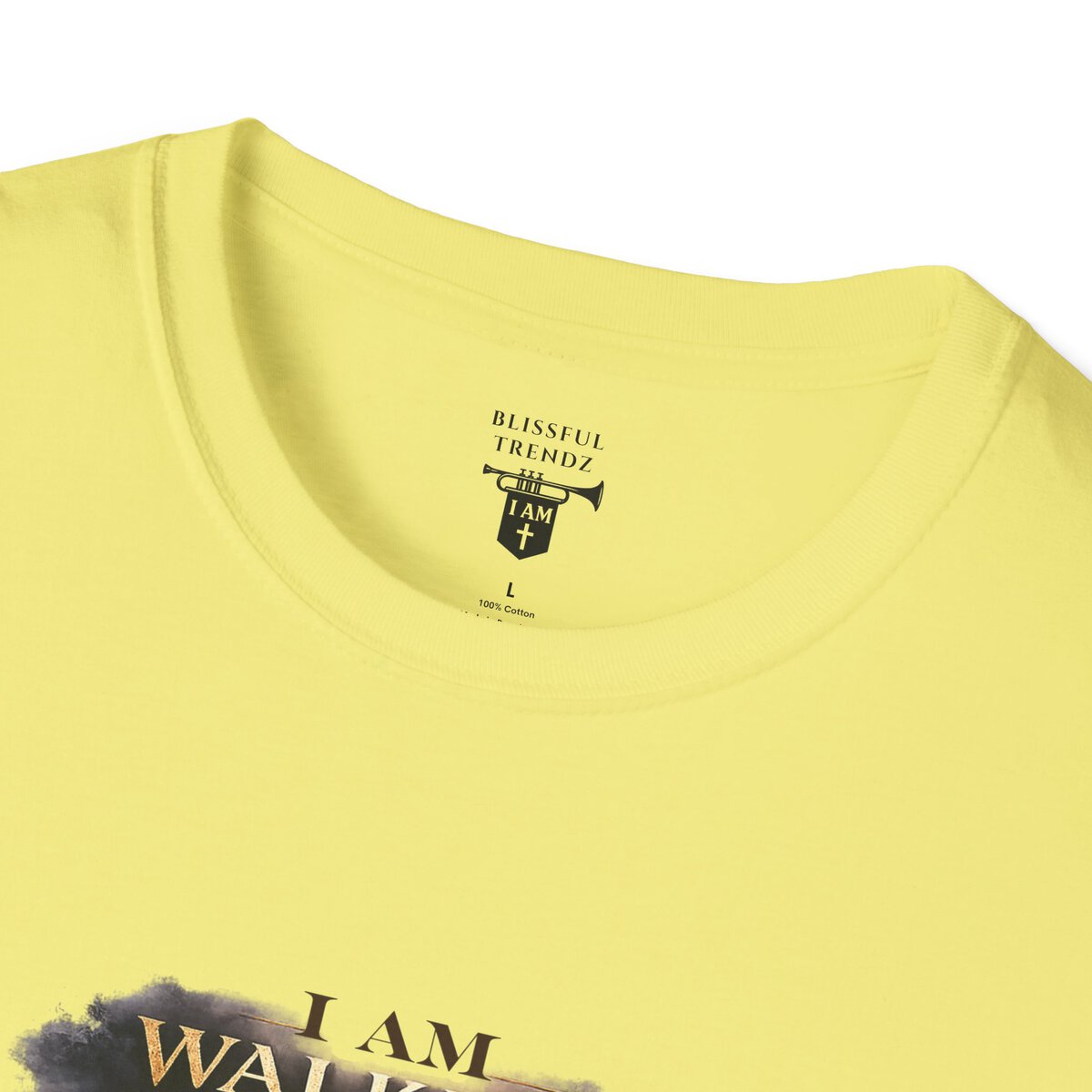 I AM WALKING WITH THEE DAILY - PSALM 119:105 - SCRIPTURE - Unisex Softstyle T-Shirt - Image 14