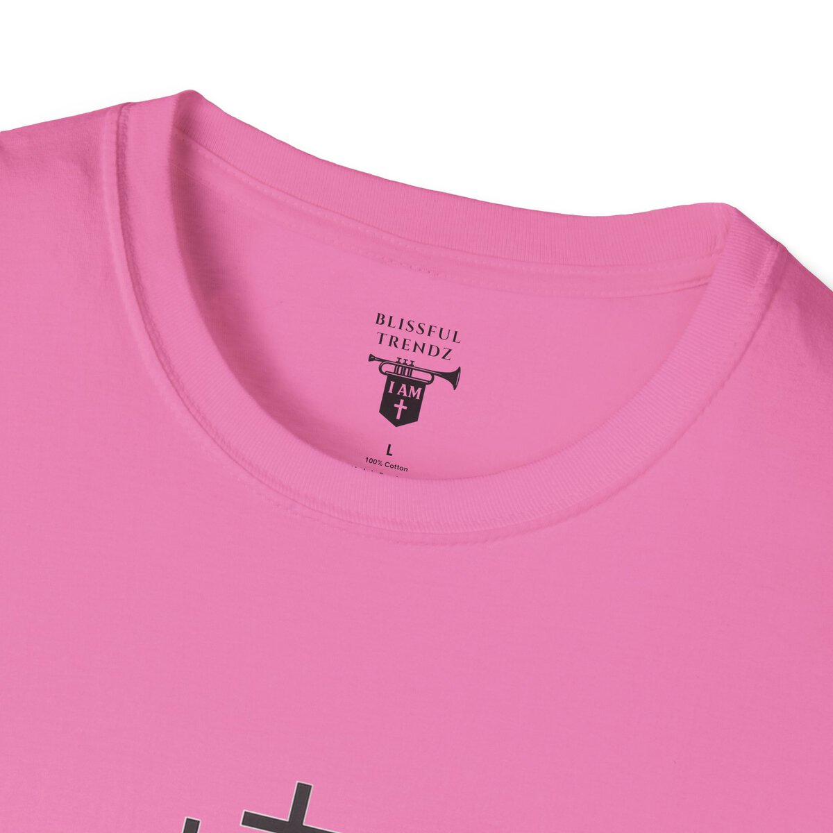 I AM Walking the Narrow Road - 1 JOHN 2:6 - Cross - BLK - Unisex Softstyle T-Shirt - Image 41