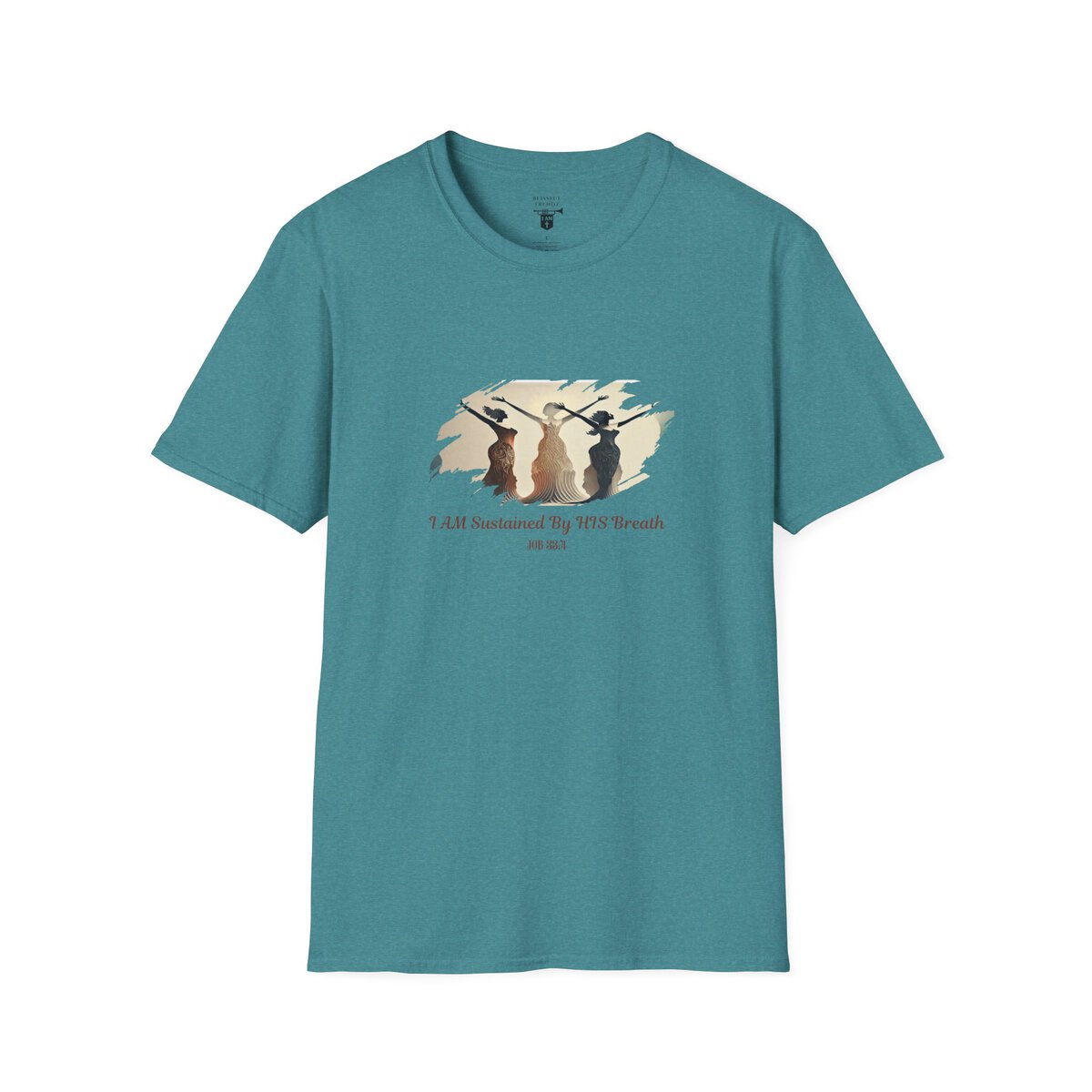 I AM Sustained By HIS Breath - JOB 33:4 - Unisex Softstyle T-Shirt - Image 43