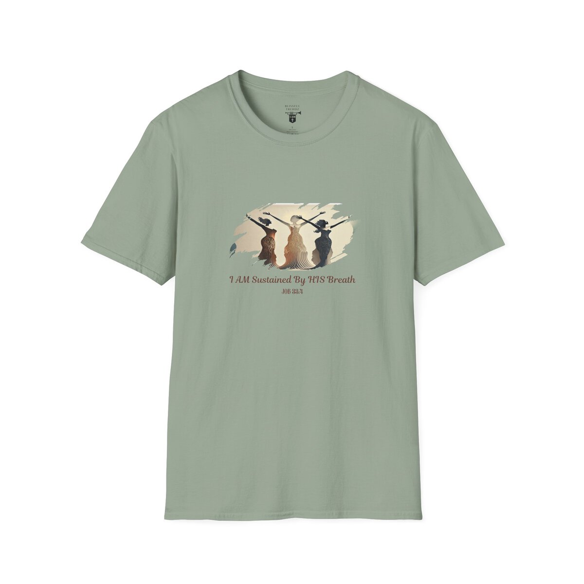 I AM Sustained By HIS Breath - JOB 33:4 - Unisex Softstyle T-Shirt - Image 25