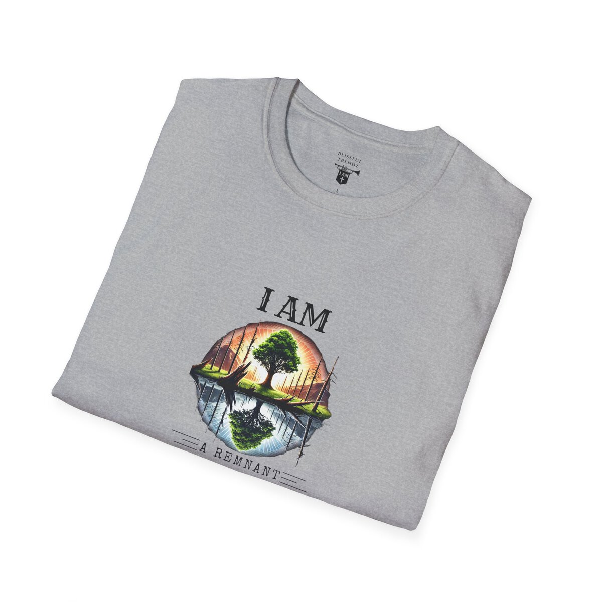 I AM A Remnant Rising - Tree - Unisex Softstyle T-Shirt - Image 12