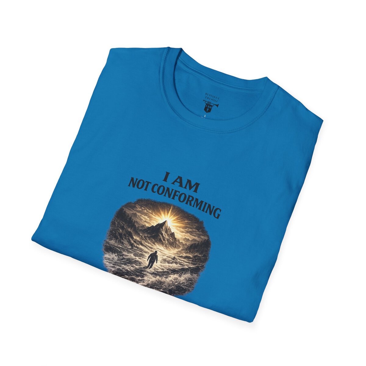 I AM Not Conforming - ROMANS 12:2 - Walking Against Current - Unisex Softstyle T-Shirt - Image 6