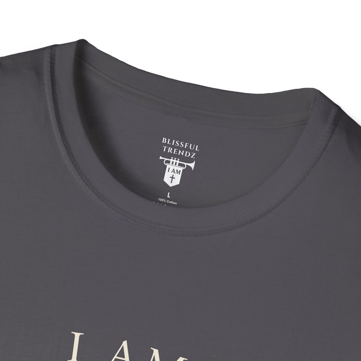 I AM Walking In Resurrection Power - Cross with Footprints - Unisex Softstyle T-Shirt - Image 26