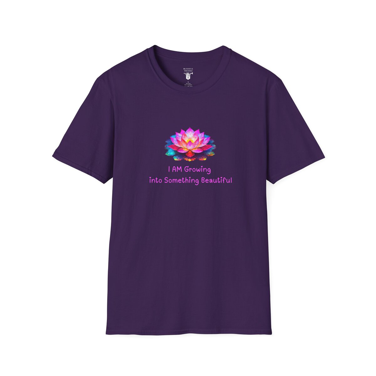 I AM Growing Into Something Beautiful - Lotus - Unisex Softstyle T-Shirt
